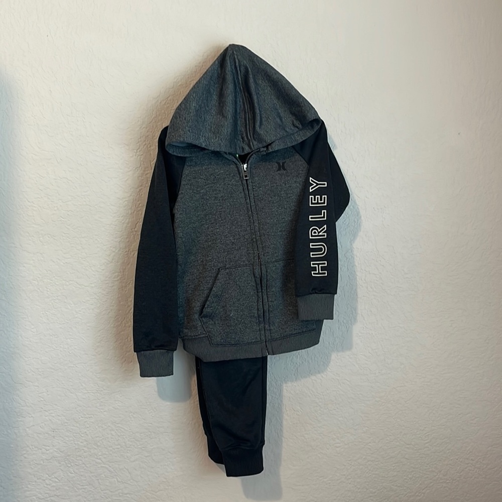 Hurley Track Suit Zip-Up Hooded Jacket & Pants size-4